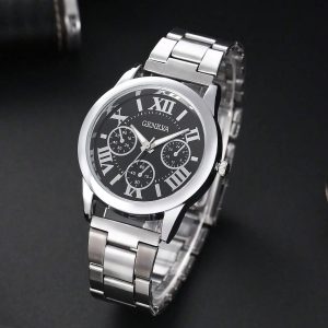 Men Round Pointer Quartz Watch As A Gift