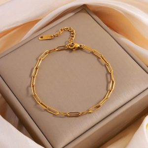 Camhanno 1 Piece Of Simple Casual Fashion Stainless Steel Round Snake Flat Snake Bracelet Is Suitable For Daily Wear, Gifts For Couples