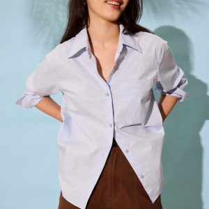 Cotton High Waist A-line Shorts