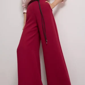 Tailored Crepe Palazzo Pants