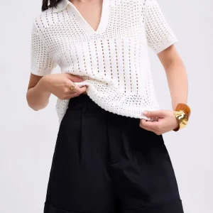 Elastic Cotton A-line Shorts