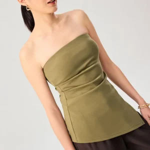 Tencel Asymmetric Hem Tube Top