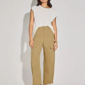 Cargo Mid Waist Cocoon Pants