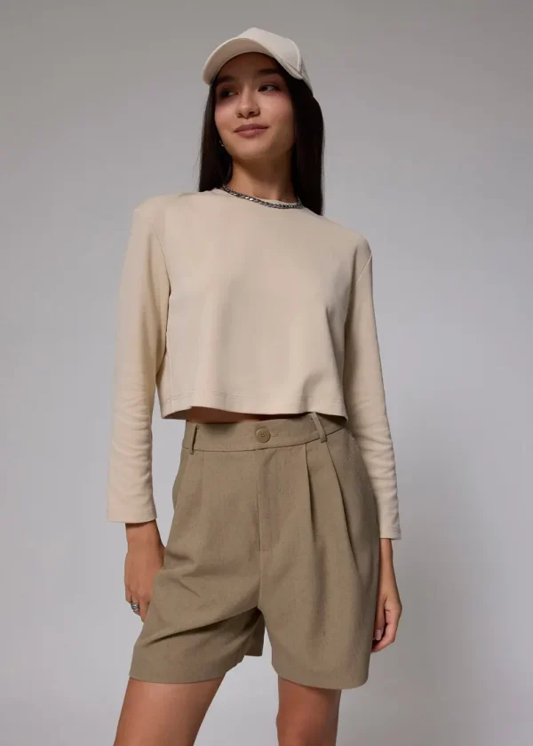 High Waist A-line Shorts